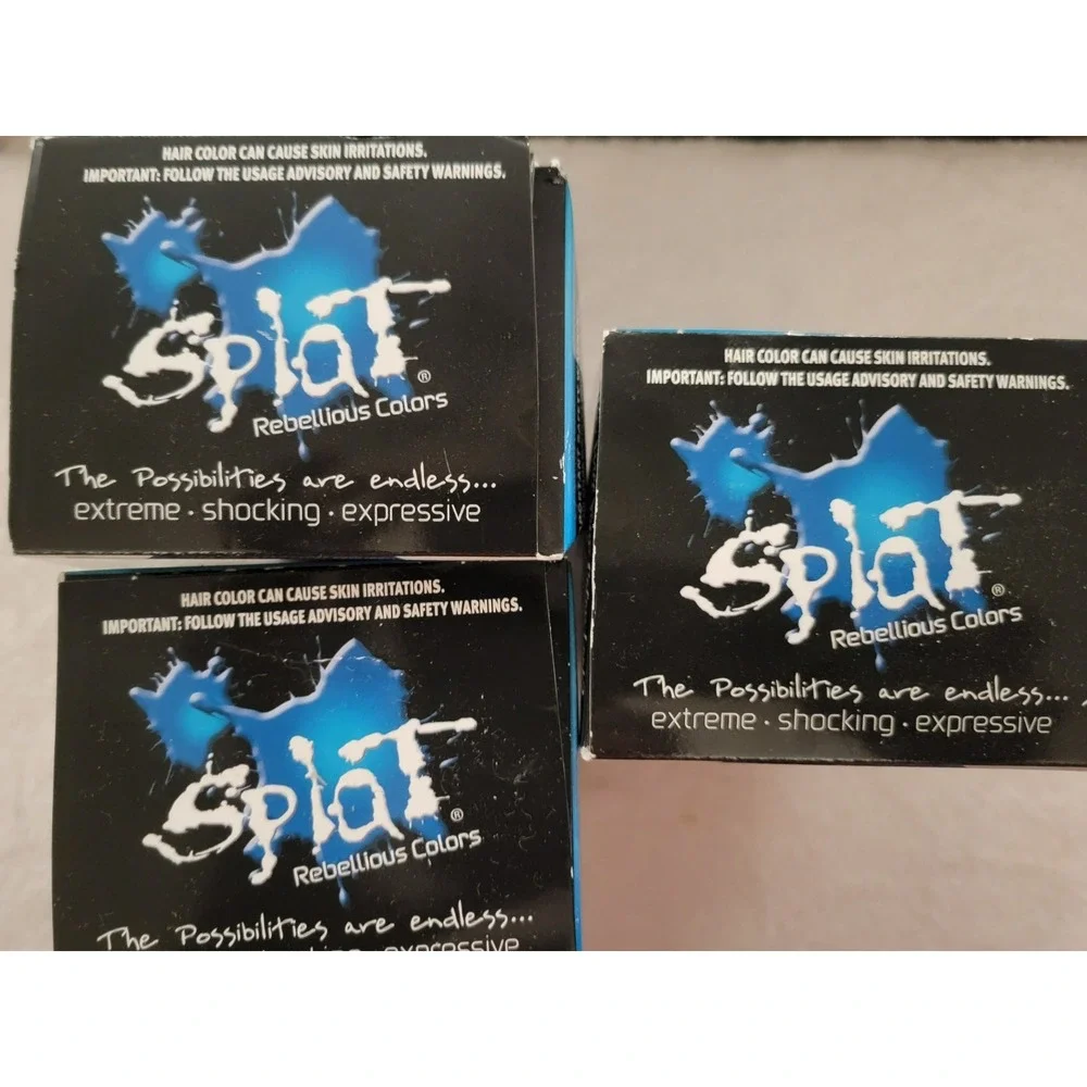 3 X Splat Ombre Ocean - Turquoise Reef and Blue Crush Complete Hair Color Kit